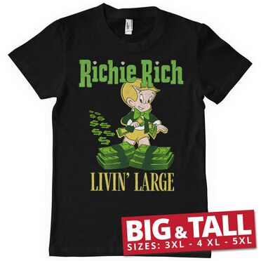 Läs mer om Richie Rich Livin Large Big & Tall T-Shirt, T-Shirt