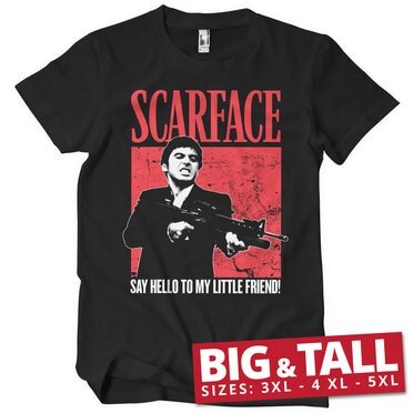 Läs mer om Say Hello To My Little Friend Big & Tall T-Shirt, T-Shirt