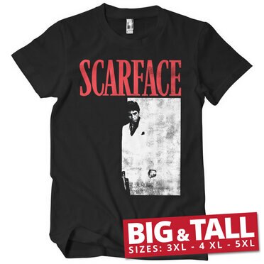 Läs mer om Scarface Poster Big & Tall T-Shirt, T-Shirt