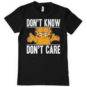 Läs mer om Garfield Dont Know - Dont Care T-Shirt, T-Shirt