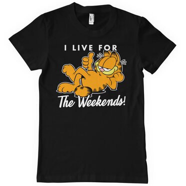 Läs mer om Garfield - Live For The Weekend T-Shirt, T-Shirt