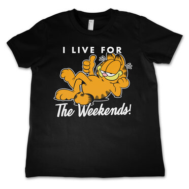 Läs mer om Garfield - Live For The Weekend Kids T-Shirt, Kids T-Shirt