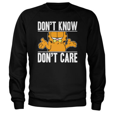 Läs mer om Garfield Dont Know - Dont Care Sweatshirt, Sweatshirt