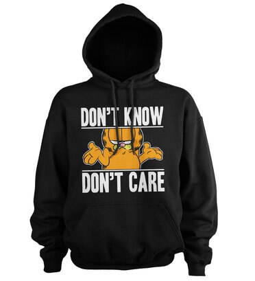 Läs mer om Garfield Dont Know - Dont Care Hoodie, Hoodie