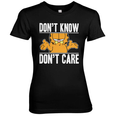 Läs mer om Garfield Dont Know - Dont Care Girly Tee, T-Shirt