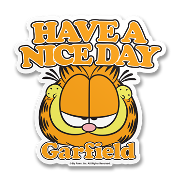 Läs mer om Garfield - Have A Nice Day Sticker, Accessories