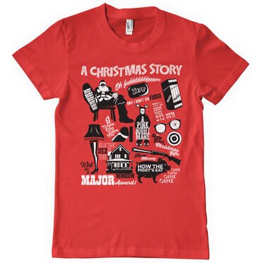 Läs mer om A Christmas Story icons T-Shirt, T-Shirt
