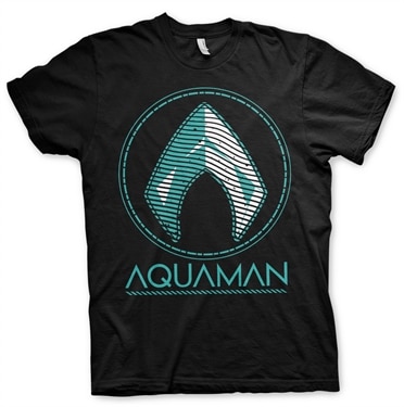 Läs mer om Aquaman - Distressed Shield T-Shirt, T-Shirt