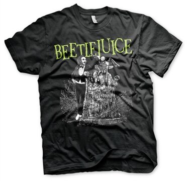 Läs mer om Beetlejuice Headstone T-Shirt, T-Shirt