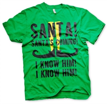 Elf - Santa's Coming T-Shirt, Basic Tee
