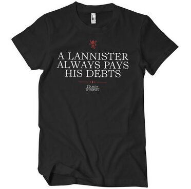 Läs mer om A Lannister Always Pays His Debts T-Shirt, T-Shirt