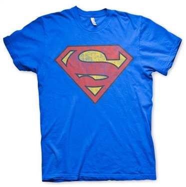 Läs mer om Superman Washed Shield T-Shirt, T-Shirt