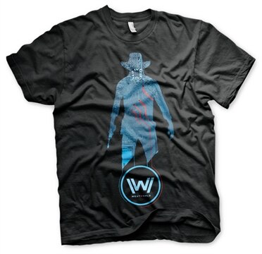 Westworld - Blue Circuit Cowboy T-Shirt, Basic Tee