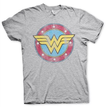 Läs mer om Wonder Woman Distressed Logo T-Shirt, T-Shirt