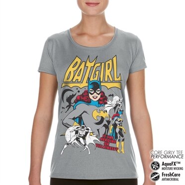 Batgirl - Hero Or Villain Performance Girly Tee, CORE PERFORMANCE GIRLY TEE