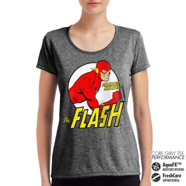 The Flash - Fastest Man Alive Performance Girly Tee, CORE PERFORMANCE GIRLY TEE