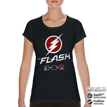 The Flash Riddle Performance Girly Tee, CORE PERFORMANCE GIRLY TEE