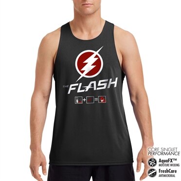 The Flash Riddle Performance Singlet, CORE PERFORMANCE MENS SINGLET