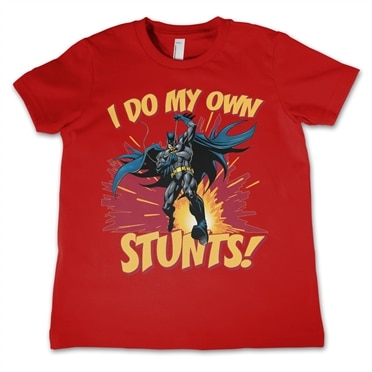 Läs mer om Batman - I Do My Own Stunts Kids T-Shirt, T-Shirt