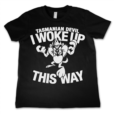 Läs mer om Tasmanian Devil - I Woke Up This Way Kids T-Shirt, T-Shirt