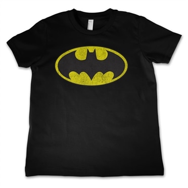 Läs mer om Batman Distressed Logo Kids T-Shirt, T-Shirt
