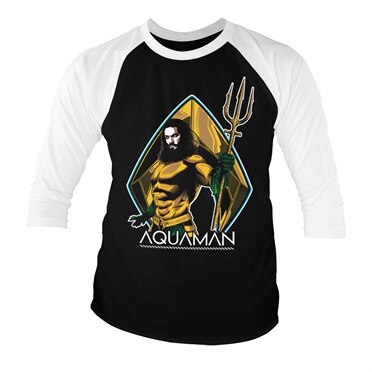 Läs mer om Aquaman Baseball 3/4 Sleeve Tee, Long Sleeve T-Shirt