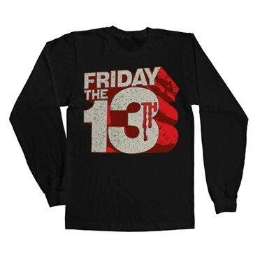 Friday The 13th Block Logo Long Sleeve Tee, Long Sleeve T-Shirt