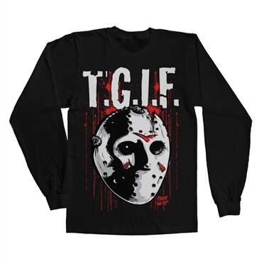 Läs mer om Friday The 13th - T.G.I.F. Long Sleeve Tee, Long Sleeve T-Shirt