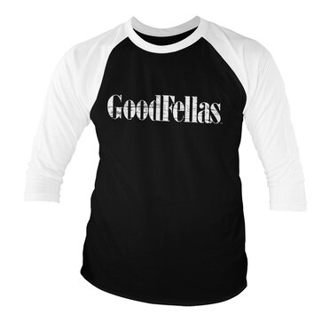 Läs mer om Goodfellas Cracked Logo Baseball 3/4 Sleeve Tee, Long Sleeve T-Shirt
