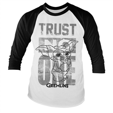 Läs mer om Gremlins - Trust No One Baseball Long Sleeve, Long Sleeve T-Shirt