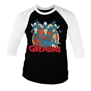 Läs mer om Gremlins Group Baseball 3/4 Sleeve Tee, Long Sleeve T-Shirt