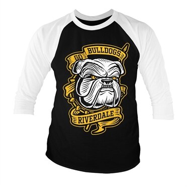 Läs mer om Riverdale - Go Bulldogs Baseball 3/4 Sleeve Tee, Long Sleeve T-Shirt