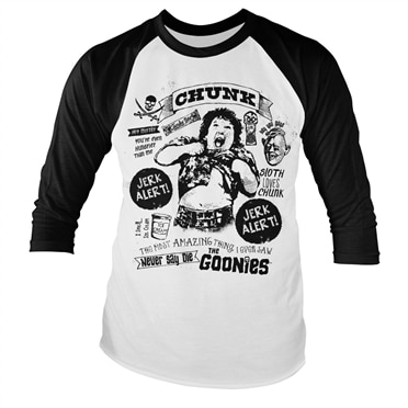 Läs mer om Goonies - Chunk Jerk Alert Baseball Long Sleeve, Long Sleeve T-Shirt