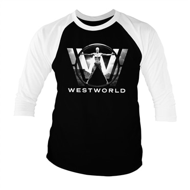 Läs mer om Westworld Poster Baseball 3/4 Sleeve Tee, Long Sleeve T-Shirt