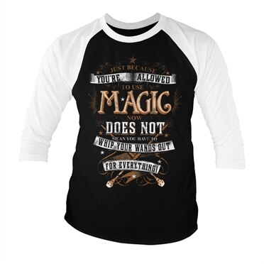 Läs mer om Harry Potter Magic Baseball 3/4 Sleeve Tee, Long Sleeve T-Shirt