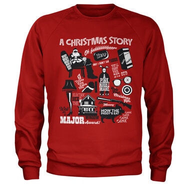 Läs mer om A Christmas Story icons Sweatshirt, Sweatshirt