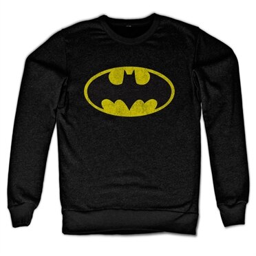 Läs mer om Batman Distressed Logo Sweatshirt, Sweatshirt