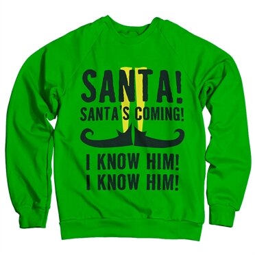 Läs mer om Elf - Santas Coming Sweatshirt, Sweatshirt
