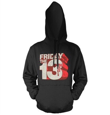 Friday The 13th Block Logo Hoodie, Hooded Pullover