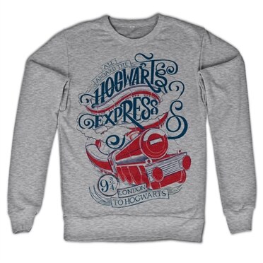 Läs mer om All Aboard The Hogwarts Express Sweatshirt, Sweatshirt
