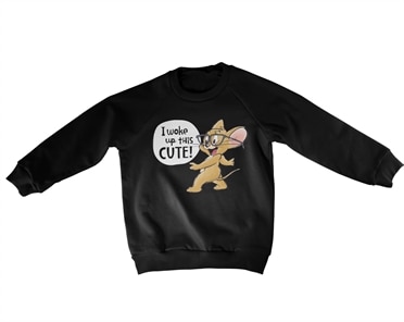 Läs mer om Jerry - I Woke Up This Cute Kids Sweatshirt, Sweatshirt