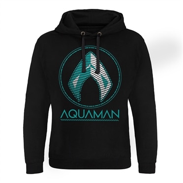 Aquaman - Distressed Shield Epic Hoodie, Epic Hoodied Pullover