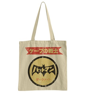 Läs mer om Batman Japanese Retro Logo Tote Bag, Accessories