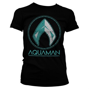 Läs mer om Aquaman - Distressed Shield Girly Tee, T-Shirt