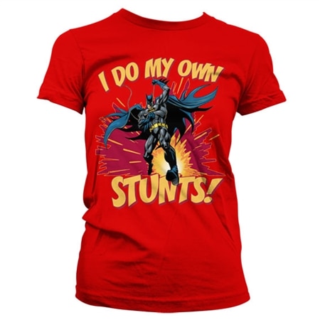 Batman - I Do My Own Stunts Girly Tee, Girly T-Shirt