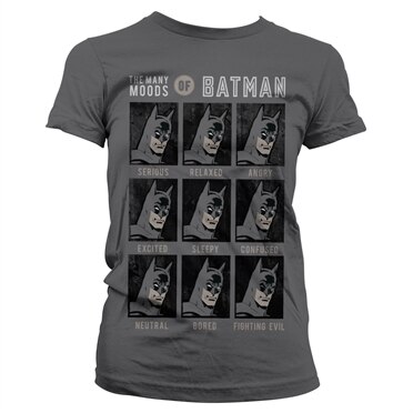 Läs mer om The Many Moods Of Batman Girly Tee, T-Shirt
