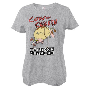 Cow and Chicken Balloon Girly Tee, T-Shirt