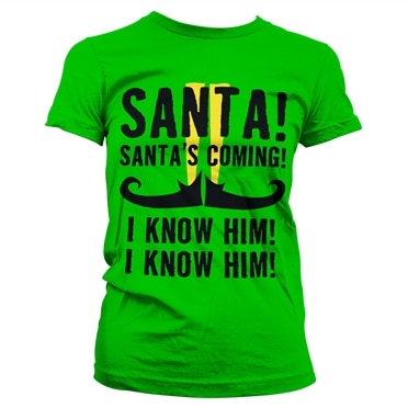 Läs mer om Elf - Santas Coming Girly Tee, T-Shirt