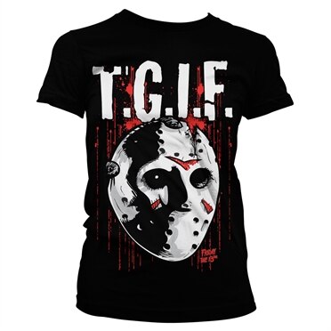 Läs mer om Friday The 13th - T.G.I.F. Girly Tee, T-Shirt