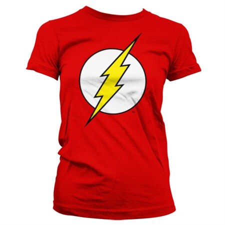 The Flash Emblem Girly T-Shirt, Girly T-Shirt
